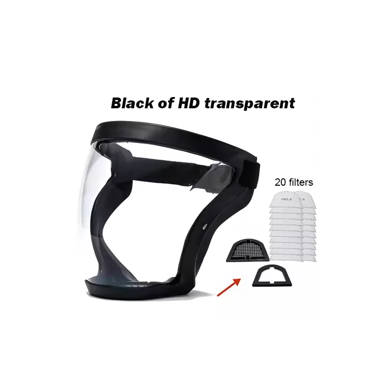 Прозрачная защитная маска для лица
Прозрачная защитная маска для лица