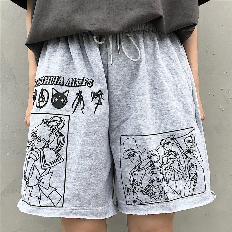 2022 Letter Cartoon Sports and Leisure Loose Wild Student Was Thin High Waist Shorts Printed Shorts Loose Elastic Waist Shorts
2022 Letter Cartoon Sports and Leisure Loose Wild Student Was Thin High Waist Shorts Printed Shorts Loose Elastic Waist Shorts