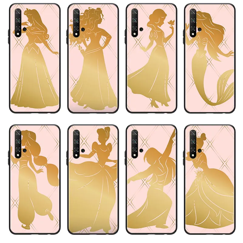 Princess Phone Case For Huawei Honor 60 50 X30 30i 20 10 10i 10X 9X 9S 9C 9 8X 8A lite Pro SE Black luxury Silicone Back Capa
Princess Phone Case For Huawei Honor 60 50 X30 30i 20 10 10i 10X 9X 9S 9C 9 8X 8A lite Pro SE Black luxury Silicone Back Capa