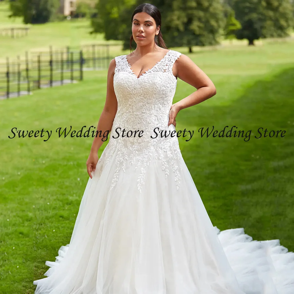 Wedding Dress Plus Size 2023 Cap Sleeve V Neck Delicate Lace Applique Soft Tulle Mermaid Bridal Gown Bride Vestidos De Novia
Wedding Dress Plus Size 2023 Cap Sleeve V Neck Delicate Lace Applique Soft Tulle Mermaid Bridal Gown Bride Vestidos De Novia