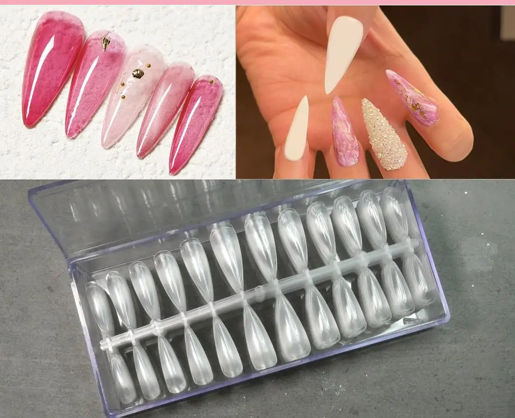 240pcs Soft Gel Tips Full Cover Coffin Stiletto Press on False Fake Nail Tip nail well tips/ Clear Gel Tips Gelly Nail Extension
240pcs Soft Gel Tips Full Cover Coffin Stiletto Press on False Fake Nail Tip nail well tips/ Clear Gel Tips Gelly Nail Extension