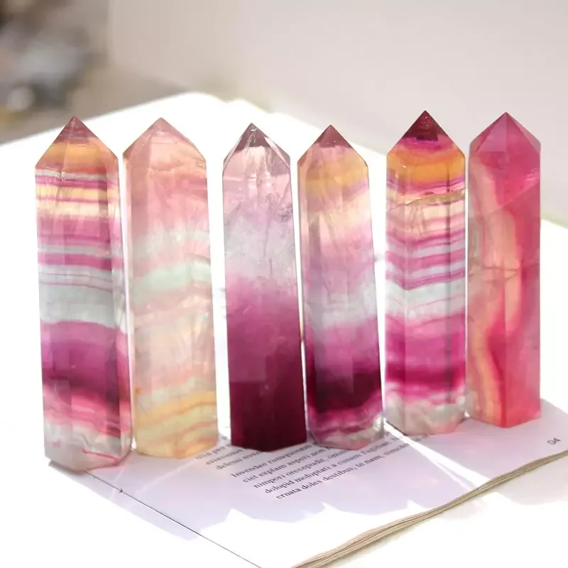 one piece Beautiful Natural Rainbow Fluorite Crystal Point Healing Crystal Point Wand
one piece Beautiful Natural Rainbow Fluorite Crystal Point Healing Crystal Point Wand