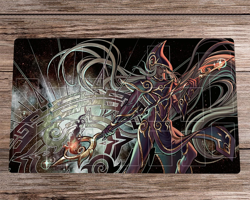Игровой коврик YuGiOh TCG, аниме Темный магический игровой коврик для торговых карт, зоны и свободная сумка, противоскользящий, 60x35 см
Игровой коврик YuGiOh TCG, аниме Темный магический игровой коврик для торговых карт, зоны и свободная сумка, противоскользящий, 60x35 см