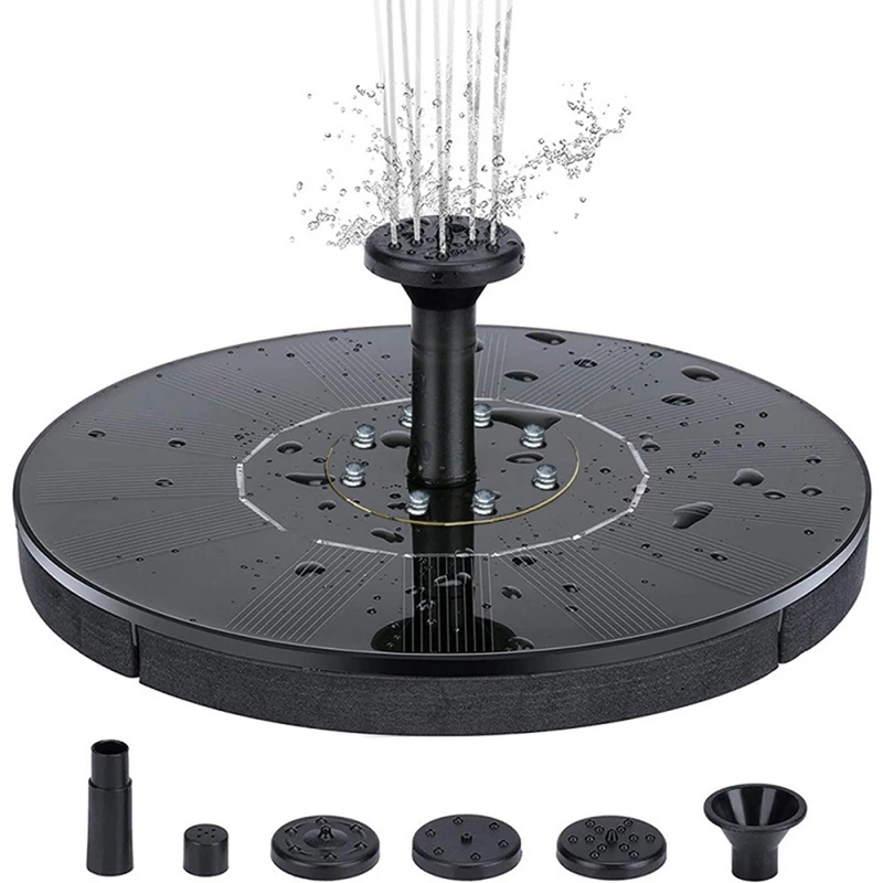 Solar Fountain Pump with LED Lights, Built-in 2000MAh Battery, Floating Water Fountain for Outdoor, Garden and Pond
Solar Fountain Pump with LED Lights, Built-in 2000MAh Battery, Floating Water Fountain for Outdoor, Garden and Pond