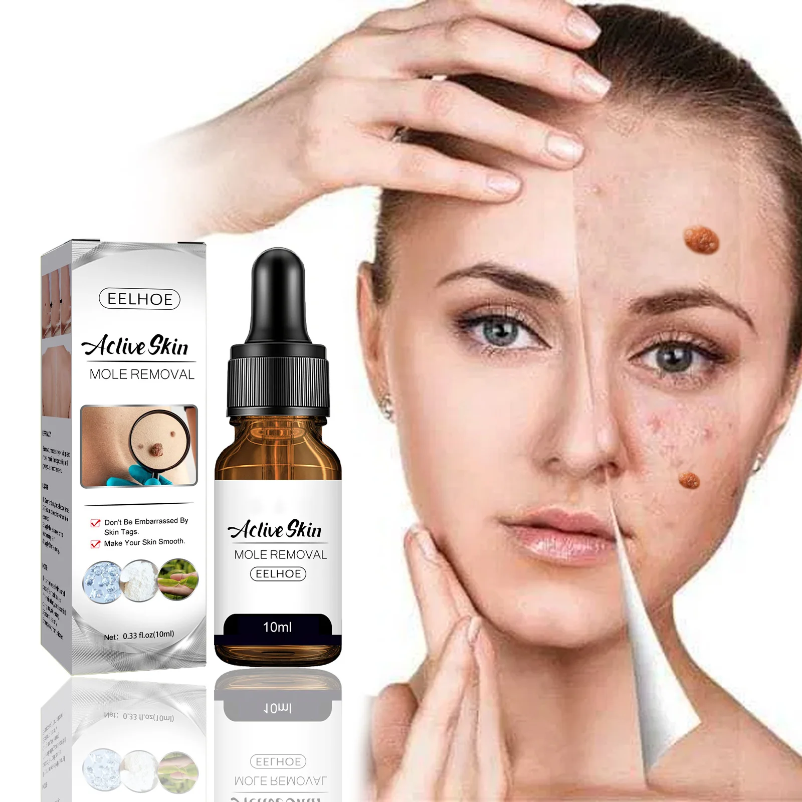 Eelhoe Wart Removal Essence Wart Treatment Neck Skin Tag Armpit Flat Wart Genitals Wart Feet Corns Medical Warts Liquid 10ml
Eelhoe Wart Removal Essence Wart Treatment Neck Skin Tag Armpit Flat Wart Genitals Wart Feet Corns Medical Warts Liquid 10ml