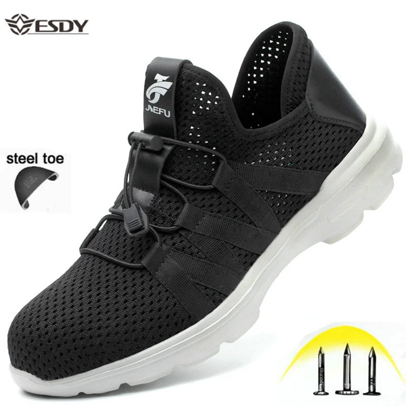 Safety Shoes Men's Steel Toe Lightweight Anti-smashing Anti-static Work Sneakers Breathable Casual Boots for Men Plus Size 37-48
Safety Shoes Men's Steel Toe Lightweight Anti-smashing Anti-static Work Sneakers Breathable Casual Boots for Men Plus Size 37-48