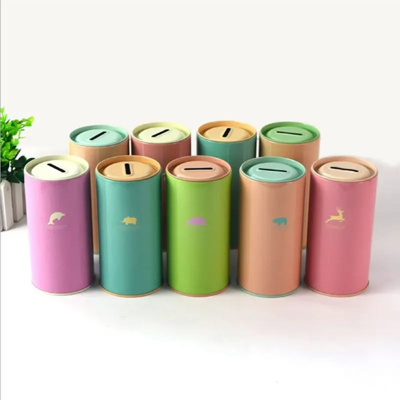 Retro Tinplate Cylinder Candy Color Piggy Bank Cartoon Zoo Animal Patterns Money Saving Box Reward Penholder Coin Cash Storage
Retro Tinplate Cylinder Candy Color Piggy Bank Cartoon Zoo Animal Patterns Money Saving Box Reward Penholder Coin Cash Storage
