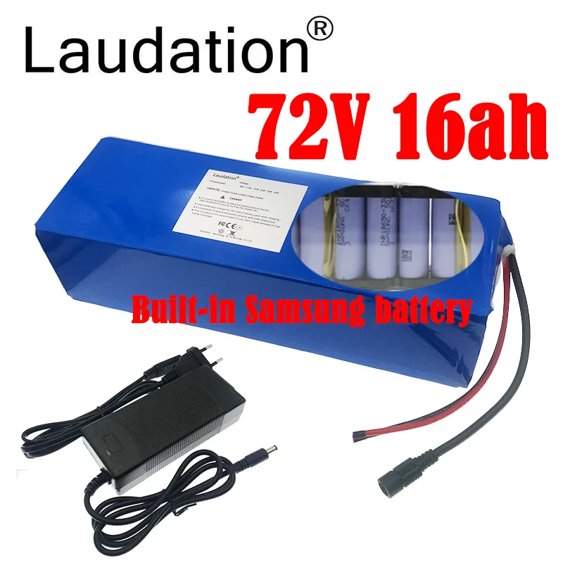 Laudation 72V16ah 40ah Battery Pack Built-in Samsung Battery For 1000W High Power Motor 84V Electric Bicycle Scooter With BMS
Laudation 72V16ah 40ah Battery Pack Built-in Samsung Battery For 1000W High Power Motor 84V Electric Bicycle Scooter With BMS