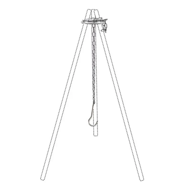 Outdoor Camping Convenient Ring Hook Stainless Steel Hanger Cooking Tripod Hanging Pot Rack For Hanging Pot
Outdoor Camping Convenient Ring Hook Stainless Steel Hanger Cooking Tripod Hanging Pot Rack For Hanging Pot