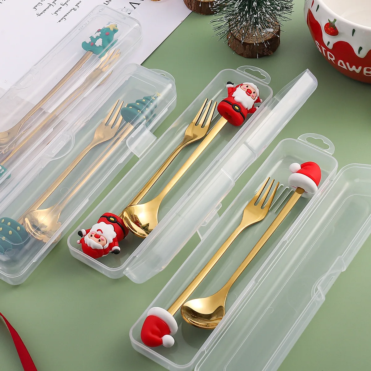 2PCS Christmas Decorations for Home Xmas Coffee Spoons Dessert Spoon Christmas Tableware Christmas Ornaments Noel New Year 2023
2PCS Christmas Decorations for Home Xmas Coffee Spoons Dessert Spoon Christmas Tableware Christmas Ornaments Noel New Year 2023