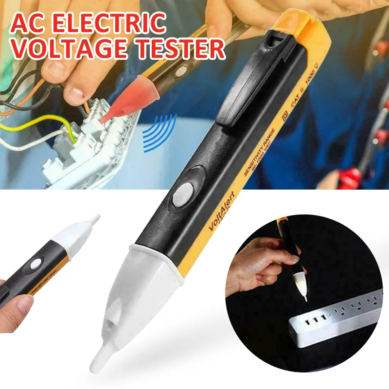 1pc AC90-1000V Electric Voltage Tester Detector Pen Non-Contact Pen Power Sensor Circuit Tester Pen With Flashlight 
1pc AC90-1000V Electric Voltage Tester Detector Pen Non-Contact Pen Power Sensor Circuit Tester Pen With Flashlight