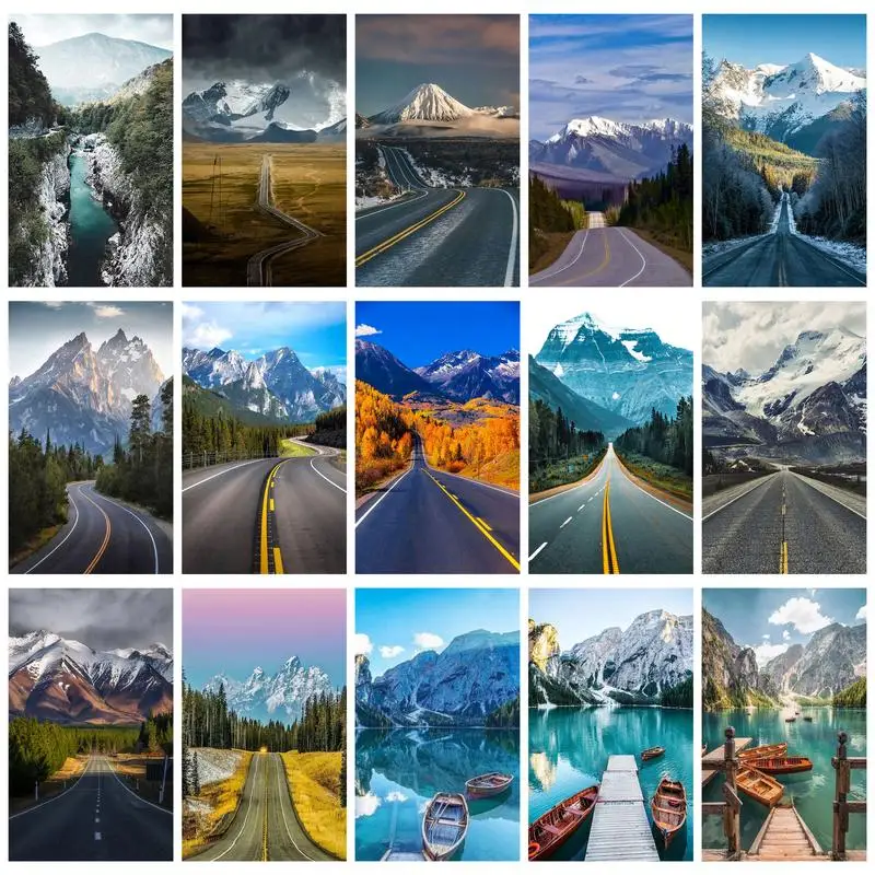 16 Style DIY 5D Diamond Painting Kits Road Landscape Pattern Home and Bedroom Fashion Cross Stitch Embroidery Paintings Decor
16 Style DIY 5D Diamond Painting Kits Road Landscape Pattern Home and Bedroom Fashion Cross Stitch Embroidery Paintings Decor
