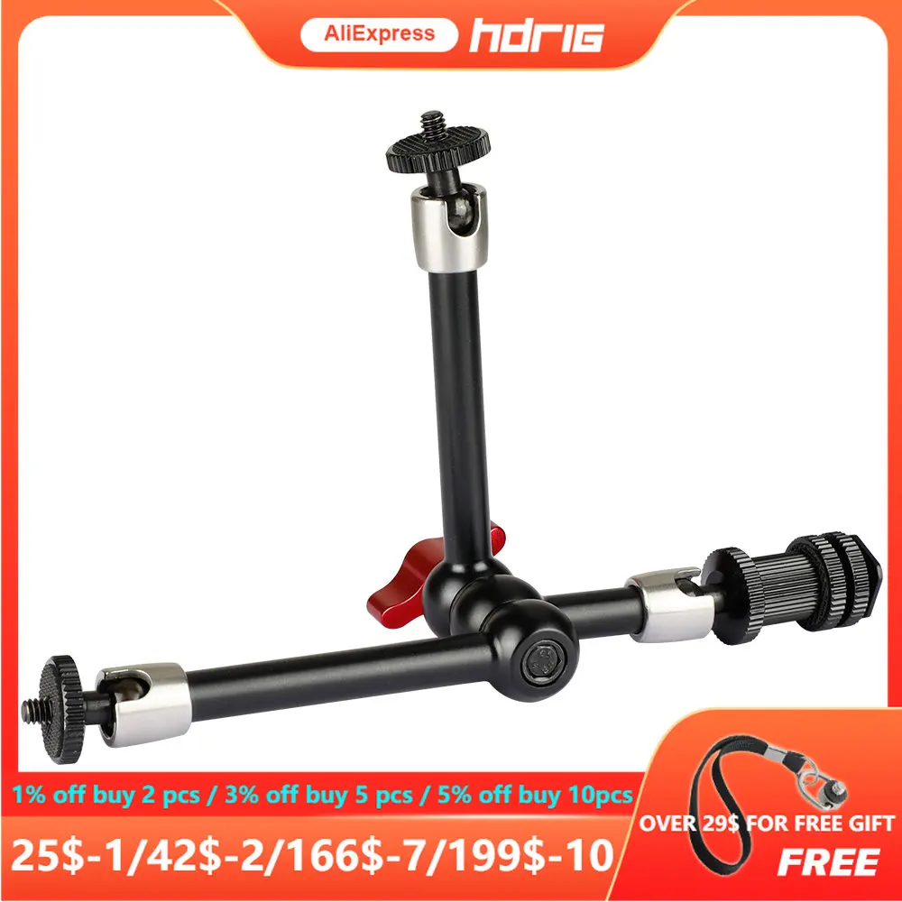 HDRIG Multi-purpose 11" Articulating Magic Arm With Three Arms And Shoe Mount for Photography Props Camera Photo Studio Accessor
HDRIG Multi-purpose 11" Articulating Magic Arm With Three Arms And Shoe Mount for Photography Props Camera Photo Studio Accessor