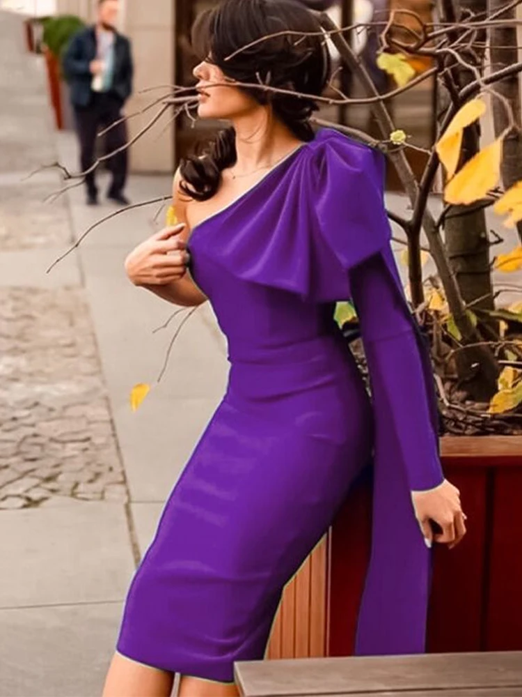 Long Sleeve Bandage Dress 2022 New Womens Purple Bodycon Dress Elegant Sexy Bowknot Evening Club Party Dress High Quality Summer
Long Sleeve Bandage Dress 2022 New Womens Purple Bodycon Dress Elegant Sexy Bowknot Evening Club Party Dress High Quality Summer