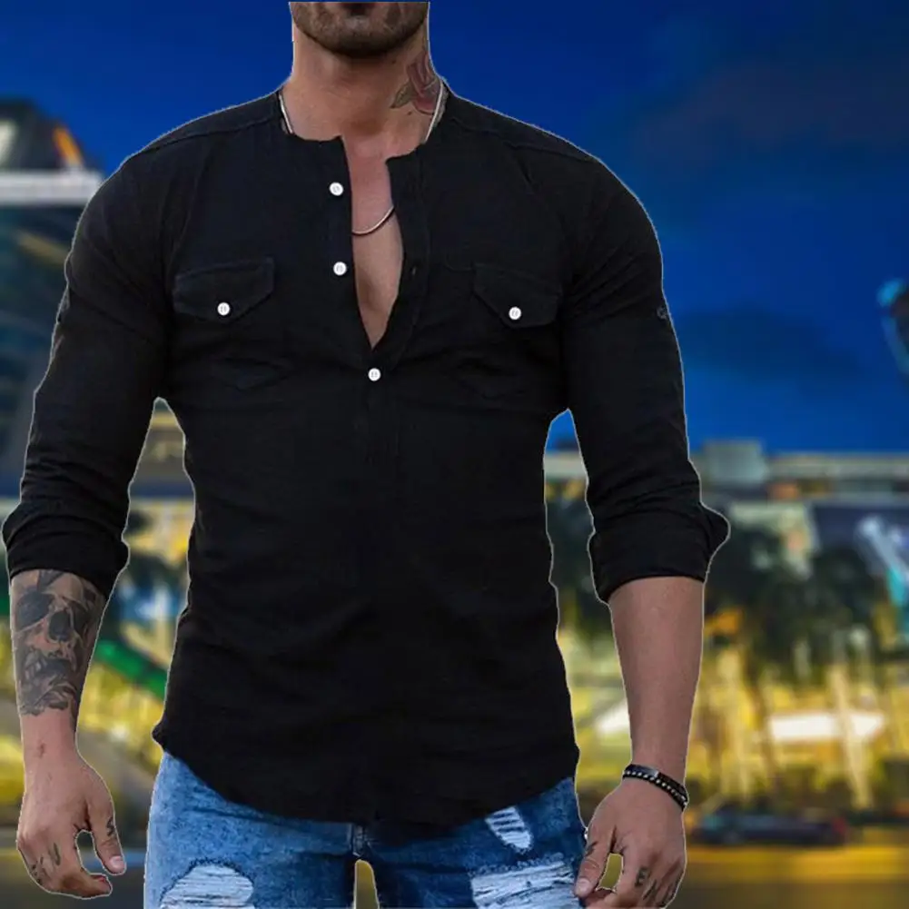 Men Shirt Solid Color Soft Breathable Wear-resistant Anti-pilling Long Sleeve O Neck Slim Fit Casual Autumn Tops
Men Shirt Solid Color Soft Breathable Wear-resistant Anti-pilling Long Sleeve O Neck Slim Fit Casual Autumn Tops