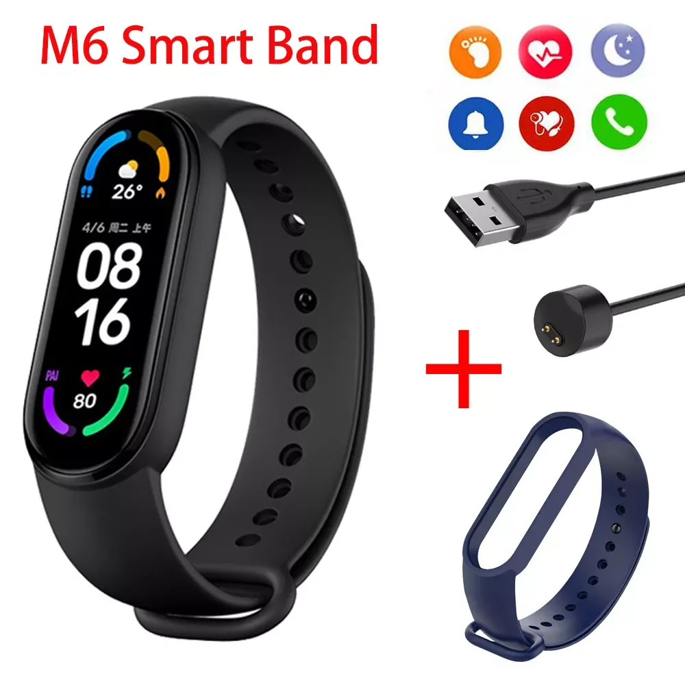 M6 Smart Bracelet Men Women Smart Watch Heart Rate Blood Pressure Monitor Fitness Tracker Smartwatch For Android/IOS
M6 Smart Bracelet Men Women Smart Watch Heart Rate Blood Pressure Monitor Fitness Tracker Smartwatch For Android/IOS