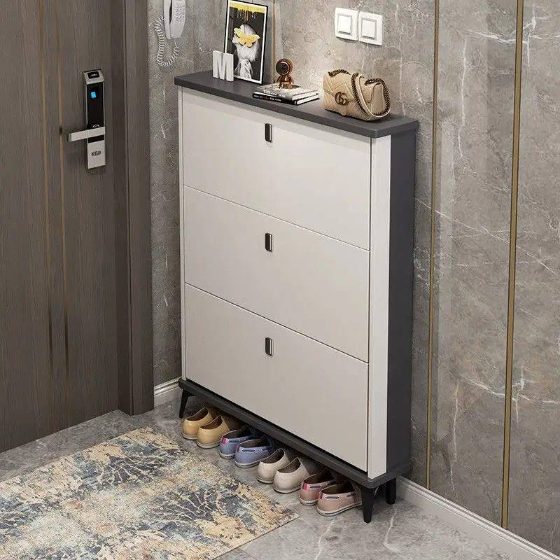 Light Luxury Ultra-thin Tipping Shoe Cabinet Home Entrance Porch Cabinet Large Capacity Space Saving Small Narrow Cabinet
Light Luxury Ultra-thin Tipping Shoe Cabinet Home Entrance Porch Cabinet Large Capacity Space Saving Small Narrow Cabinet