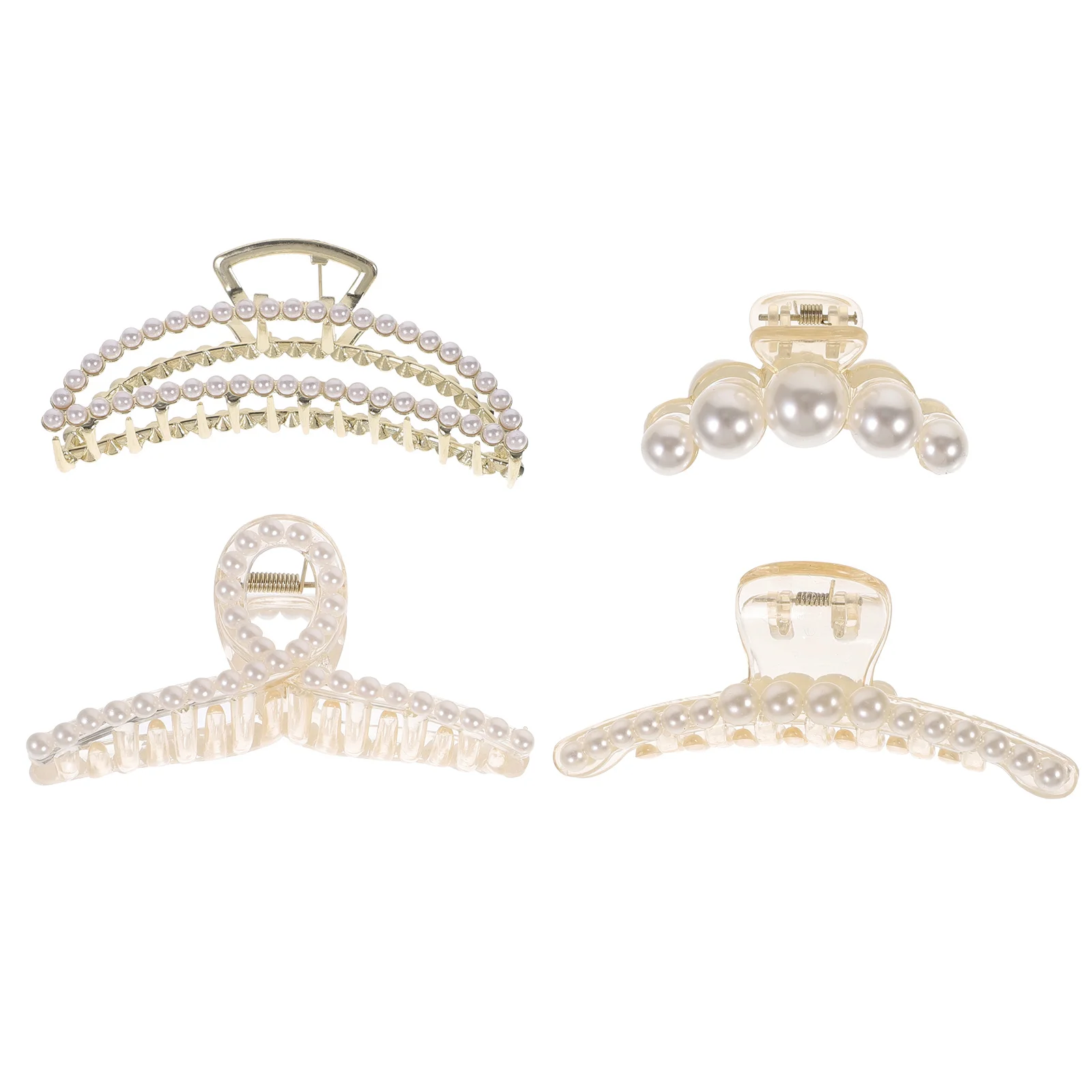 4 Pcs Hair Claw Clips Girls Hair Claw Clamps Delicate Pearl Hair Claw Clips
4 Pcs Hair Claw Clips Girls Hair Claw Clamps Delicate Pearl Hair Claw Clips