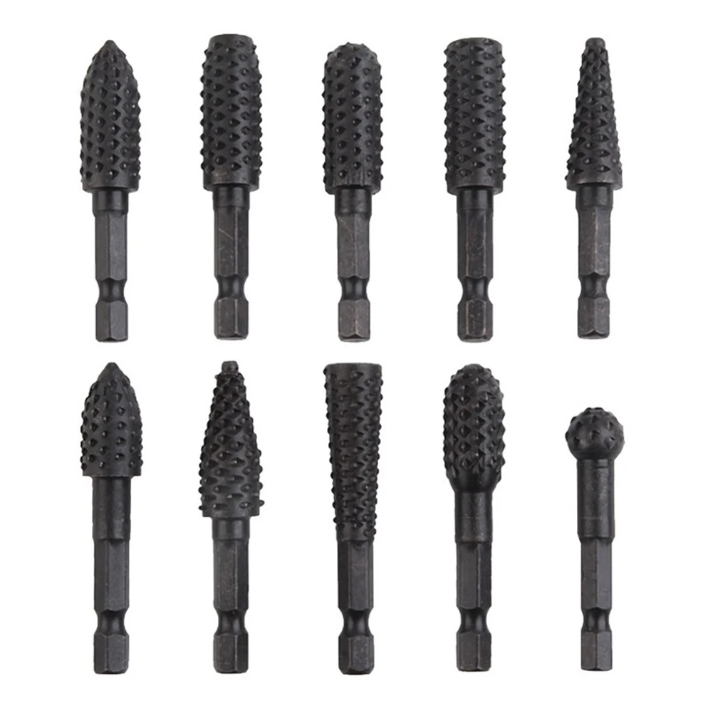 10pcs Hss Rotary Rasp Files Burr Drill Rotary Rasp Burr Electric Grinder Set 1/4" Metal Wood Drill Grinder Drill Rasp
10pcs Hss Rotary Rasp Files Burr Drill Rotary Rasp Burr Electric Grinder Set 1/4" Metal Wood Drill Grinder Drill Rasp