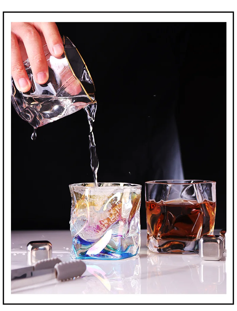 250 мл креативная круглая Хрустальная кружка для виски вина в форме бокала прозрачная кружка для пива холодных напитков аксессуары для бара