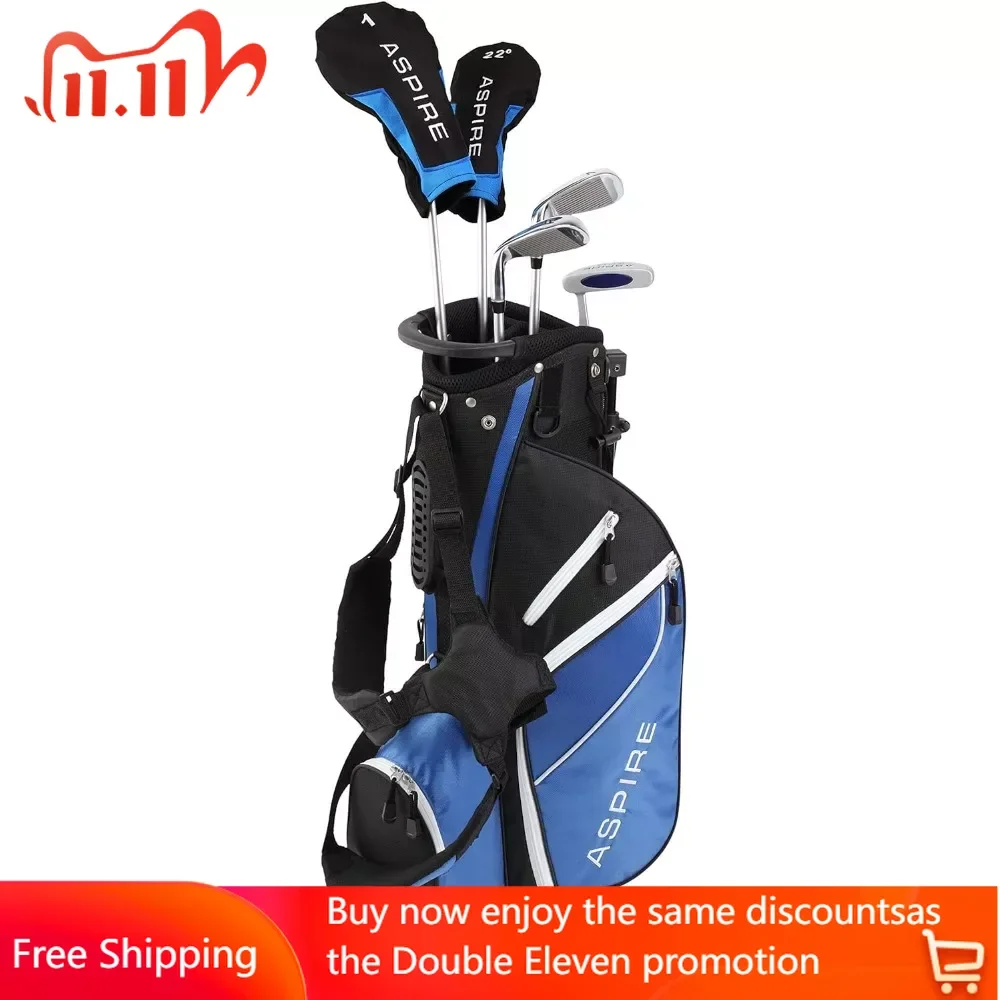 

Complete Golf Club Set for Children, Kids - 5 Age Groups Boys and Girls - Right Hand, Junior Golf Bag, Kids Golf Clubs Set