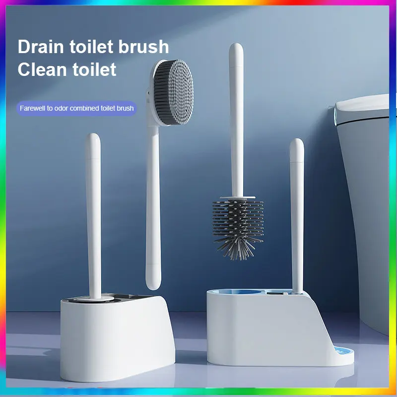 Silicone Toilet Brush Holder Set Creative Cleaning Brush Set Bathroom Toilet Cleaning Wall Hanging Soft Bristle Head Sets
Silicone Toilet Brush Holder Set Creative Cleaning Brush Set Bathroom Toilet Cleaning Wall Hanging Soft Bristle Head Sets