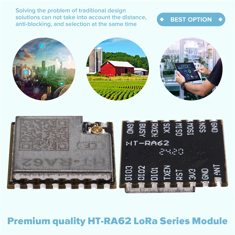 Модуль CJSD-HT-RA62 433-510 МГц Модуль Lora SX1262 Вторичная разработка поддерживает протокол Lorawan
Модуль CJSD-HT-RA62 433-510 МГц Модуль Lora SX1262 Вторичная разработка поддерживает протокол Lorawan