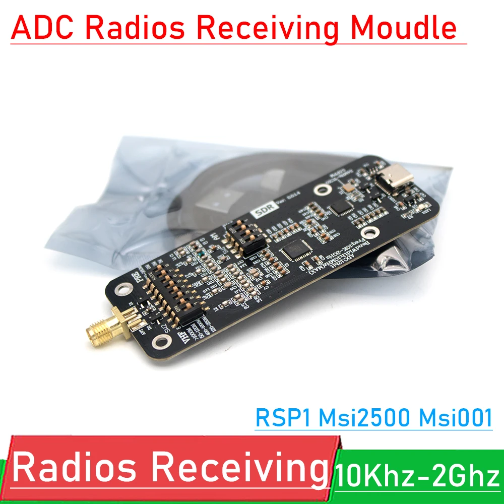 10kHz-2GHz USB SDR Receiver 12Bit ADC Msi2500 Msi001 Compatible With HF AM FM SSB CW Aviation Band Receiver driver & software
10kHz-2GHz USB SDR Receiver 12Bit ADC Msi2500 Msi001 Compatible With HF AM FM SSB CW Aviation Band Receiver driver & software