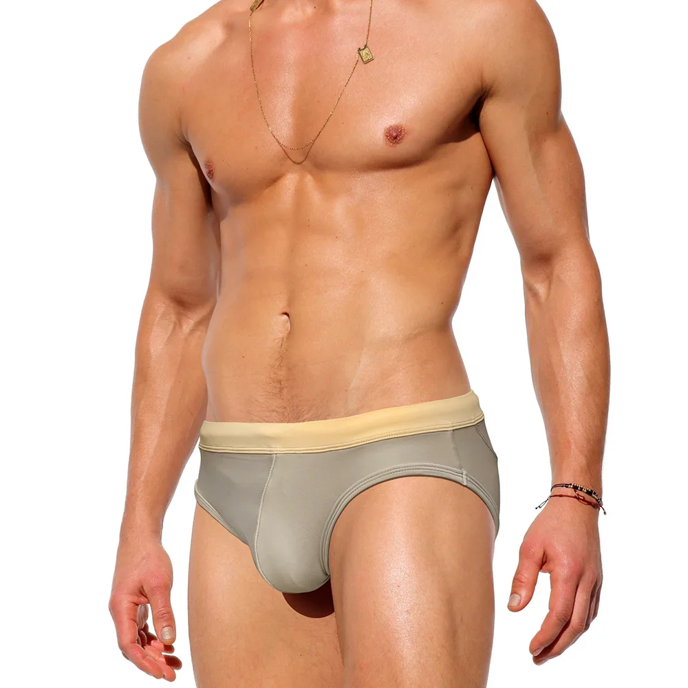 Men quick dry sexy low waist briefs swimwear soild nude fashion trunks beach shorts
Men quick dry sexy low waist briefs swimwear soild nude fashion trunks beach shorts