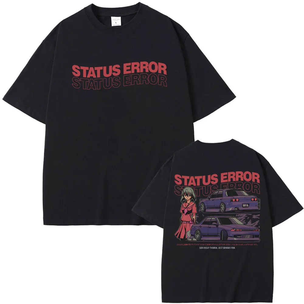 Anime Drift Initial D AE86 Status Error Seriously Though Just Go Have Fun Print T-shirt JDM Racing Skyline GTR RX7 Tshirt Male
Anime Drift Initial D AE86 Status Error Seriously Though Just Go Have Fun Print T-shirt JDM Racing Skyline GTR RX7 Tshirt Male