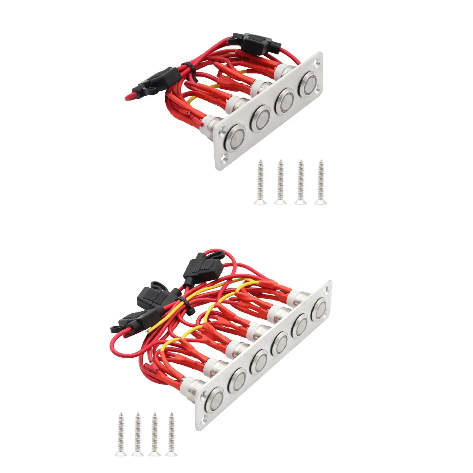 On Off Switch Panel with Wire Overload Protector Self Locking Blue Light Accessories Metal Push Button Switch for car
On Off Switch Panel with Wire Overload Protector Self Locking Blue Light Accessories Metal Push Button Switch for car