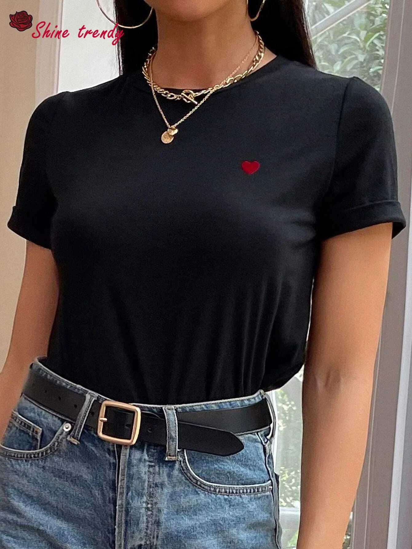 Summer Women's T-shirt Love Print T-shirt Ladies Tops Street Fashion T-shirt Women Clothing Loose Casual Tee Woman Tshirt
Summer Women's T-shirt Love Print T-shirt Ladies Tops Street Fashion T-shirt Women Clothing Loose Casual Tee Woman Tshirt