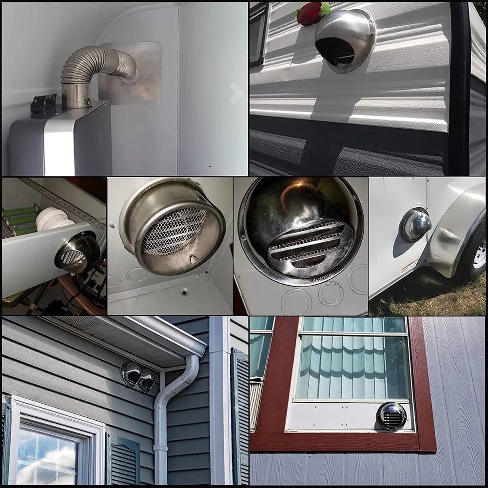 Stainless Steel Hood Exhaust Cap Rain Cap Wall Vent Outlet Air Vent Grille Silver 100mm/150mm Part Nosed External
Stainless Steel Hood Exhaust Cap Rain Cap Wall Vent Outlet Air Vent Grille Silver 100mm/150mm Part Nosed External