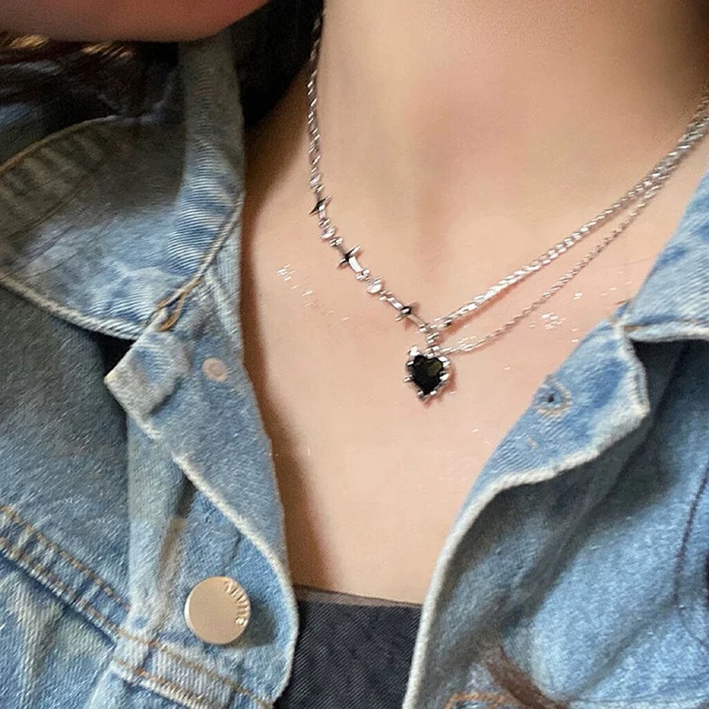 Romantic Glazed Stone Pendant Necklace Wedding Jewelry Accessories Fashion Star Moon Moonstone Titanium Steel Chain Necklace
Romantic Glazed Stone Pendant Necklace Wedding Jewelry Accessories Fashion Star Moon Moonstone Titanium Steel Chain Necklace