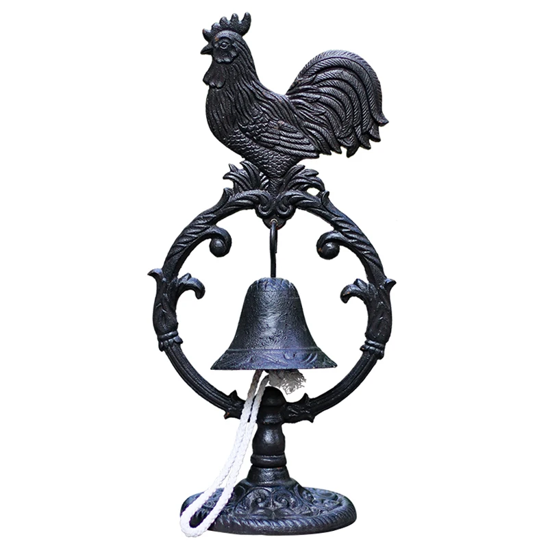 Handcrafted Bar Household Decoration Teatable Cock Garden Cast Iron Table Dinner Bell 
Handcrafted Bar Household Decoration Teatable Cock Garden Cast Iron Table Dinner Bell