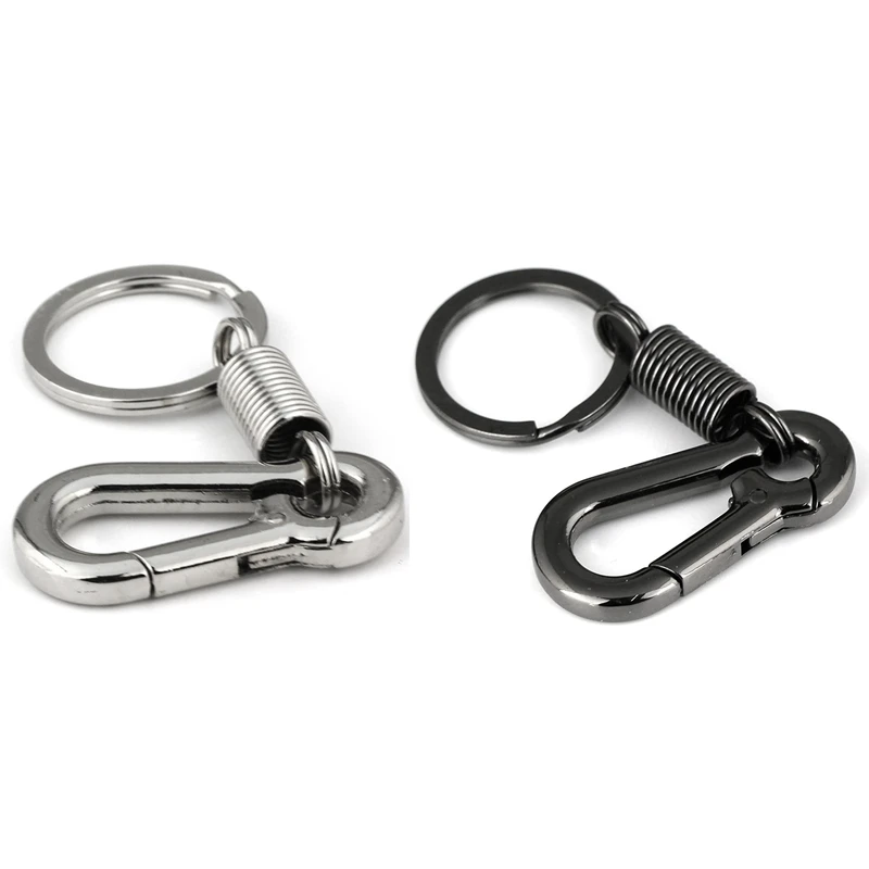 2X Sturdy Carabiner Key Chain Key Ring Polished Key Chain Spring Key Chain Business Waist Key Chain, Silver & Black
2X Sturdy Carabiner Key Chain Key Ring Polished Key Chain Spring Key Chain Business Waist Key Chain, Silver & Black
