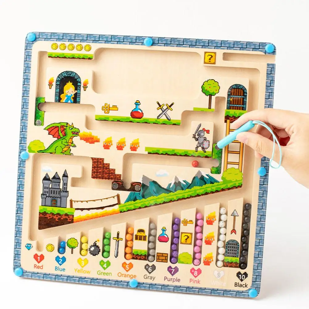 Magnetic Color&number Maze Montessori Toys For 3+ Year Old,wooden Puzzle Activity Board,learning Educational Counting Match R0z7
Magnetic Color&number Maze Montessori Toys For 3+ Year Old,wooden Puzzle Activity Board,learning Educational Counting Match R0z7