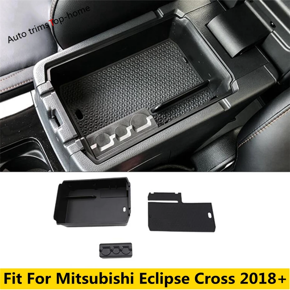 Чехол для хранения на подлокотнике центральной консоли автомобиля для Mitsubishi Eclipse Cross 2018-2022, органайзер для центрального хранения, лоток, аксессуары