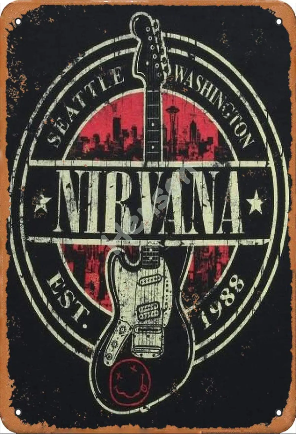 Nirvana Vintage Tin Sign Art Iron Painting Rusty Poster Decoration Aluminum plaque
Nirvana Vintage Tin Sign Art Iron Painting Rusty Poster Decoration Aluminum plaque