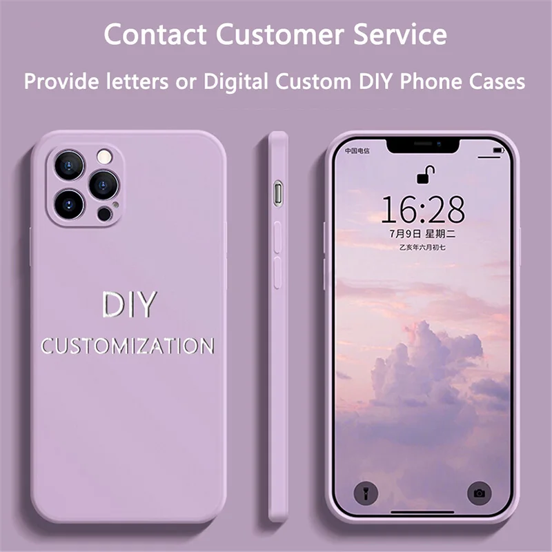 Custom Name DIY Letters for iPhone 13 12 11 Pro Max Case XS Max XR X Cover Square Liquid Silicone For iPhone 8 7 Plus SE Case
Custom Name DIY Letters for iPhone 13 12 11 Pro Max Case XS Max XR X Cover Square Liquid Silicone For iPhone 8 7 Plus SE Case