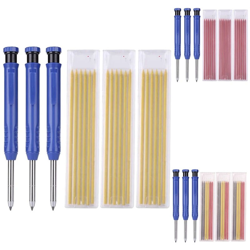 Набор карандашей для деревообработки, твердый механический инструмент с заправкой и глубоким отверстием для столярных работ
Набор карандашей для деревообработки, твердый механический инструмент с заправкой и глубоким отверстием для столярных работ