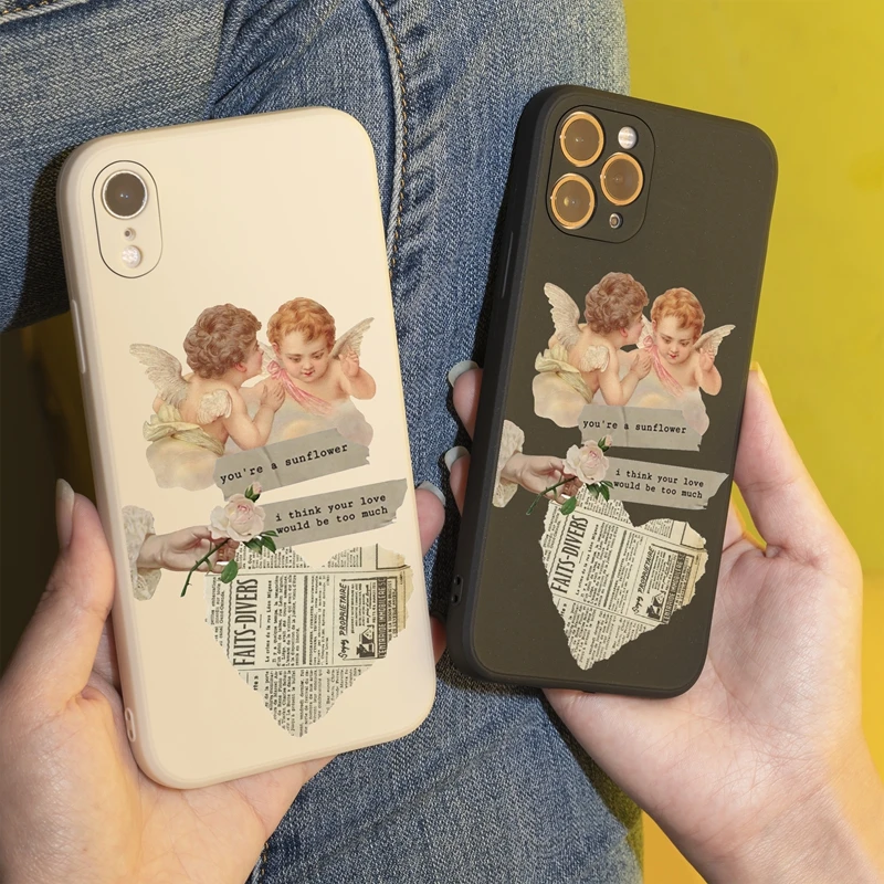 Cute Angel Cupid Phone Case For iPhone 13 12 Pro Max Mini 11 Pro XS Max XR X 7 8 6s Plus SE2 Case Soft Silicone Cover
Cute Angel Cupid Phone Case For iPhone 13 12 Pro Max Mini 11 Pro XS Max XR X 7 8 6s Plus SE2 Case Soft Silicone Cover