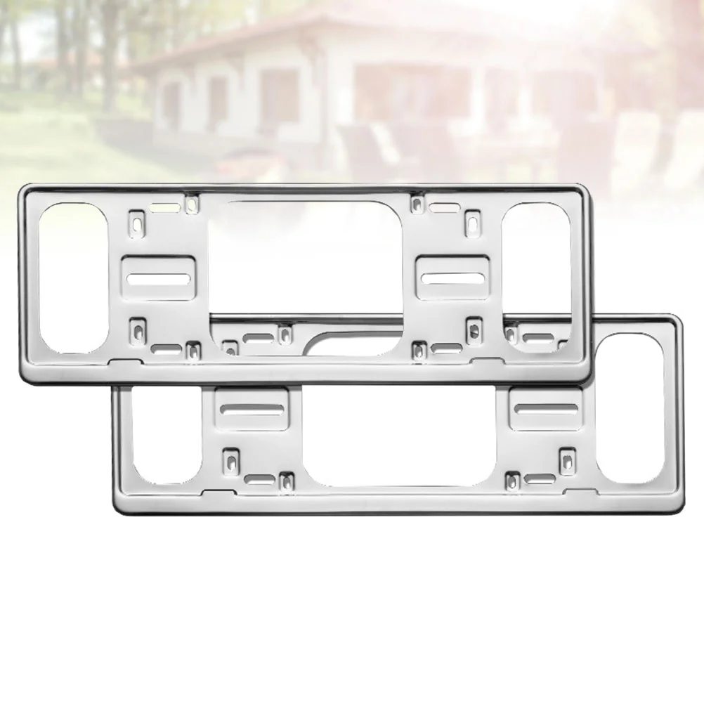 2Pcs License Plate Frames Multifunctional Stainless Steel Sturdy Utility Car License Plate Bracket
2Pcs License Plate Frames Multifunctional Stainless Steel Sturdy Utility Car License Plate Bracket