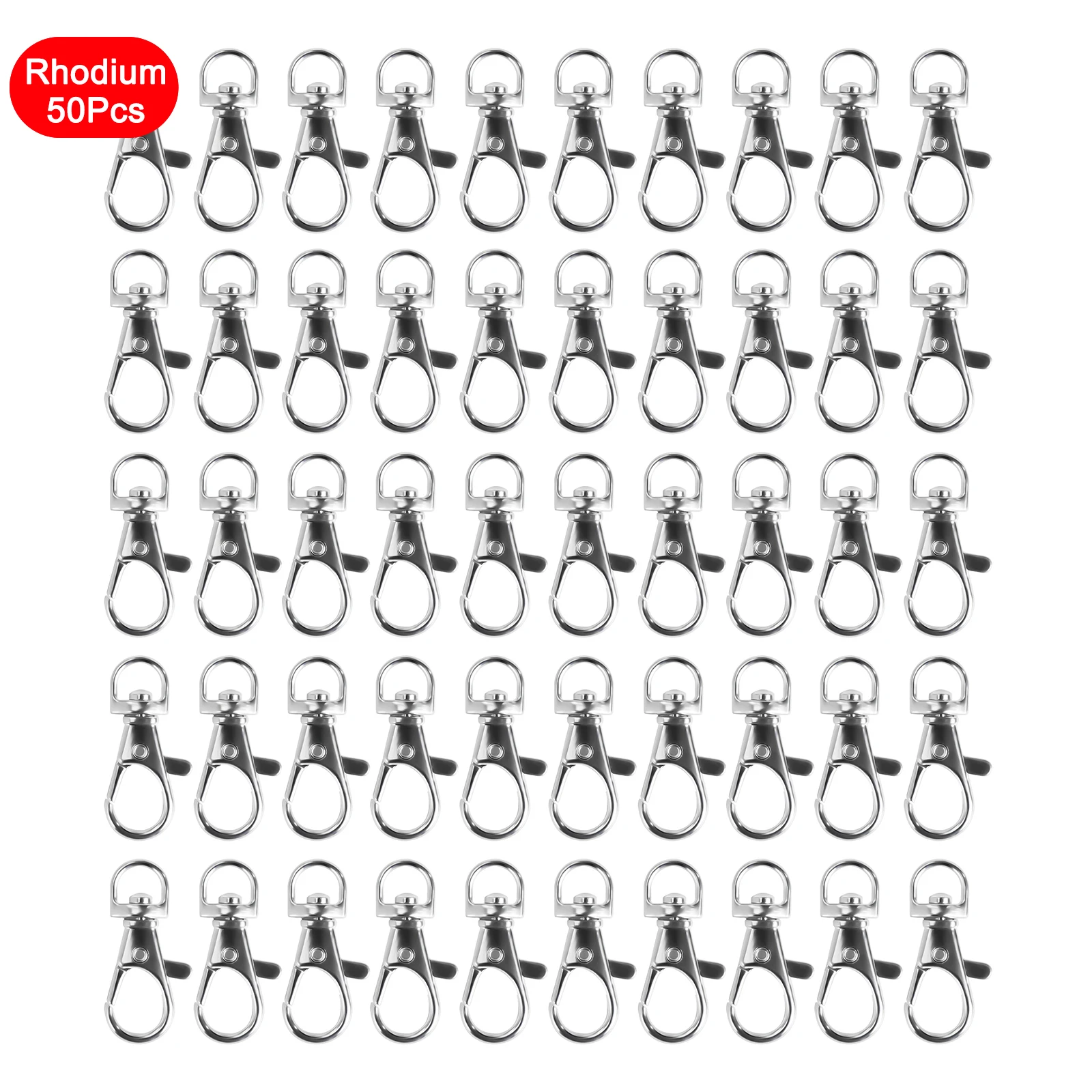 50pcs/lot Lobster Clasps Clip Snap Hook Key Chain Ring Lanyard for Necklace Bracelet Chain DIY
50pcs/lot Lobster Clasps Clip Snap Hook Key Chain Ring Lanyard for Necklace Bracelet Chain DIY
