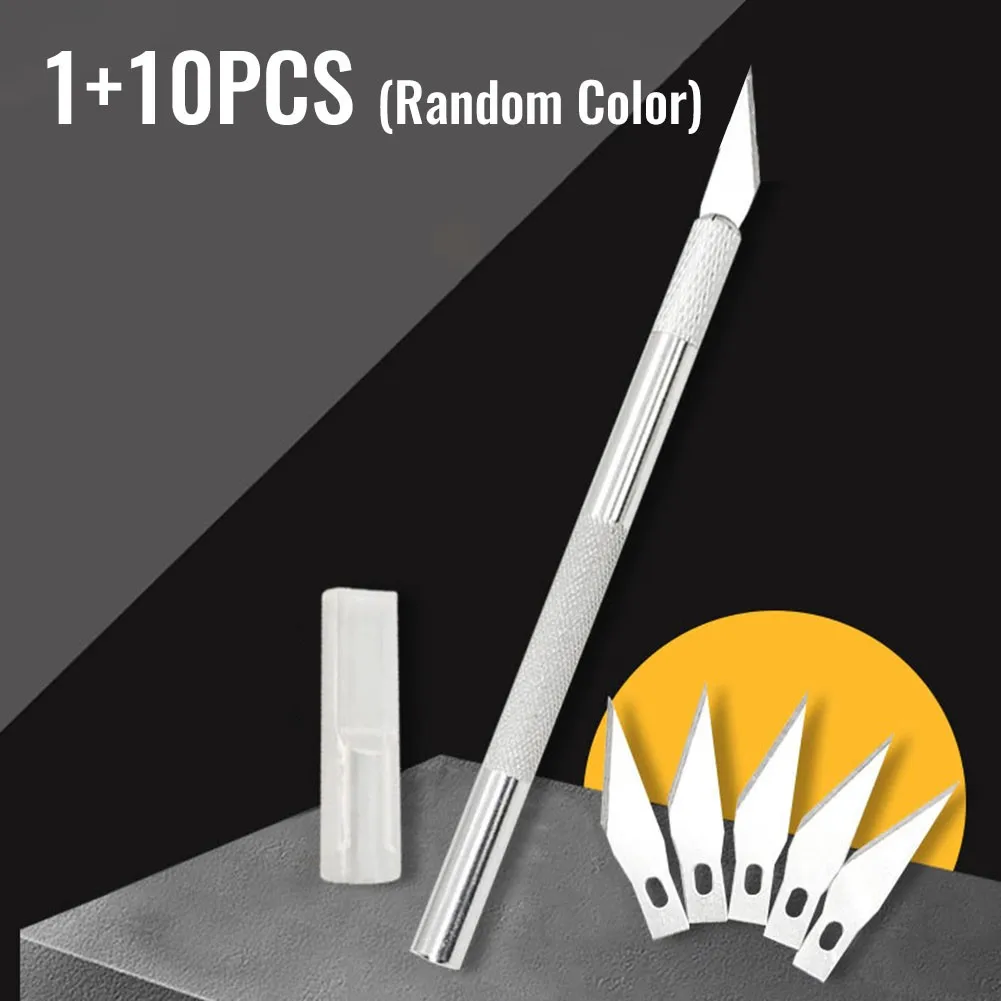 Cutter Blade Cutter Non-slip Handle Arts Craft Cutting Tool Wood Paper 10 Blades High-quality Materials
Cutter Blade Cutter Non-slip Handle Arts Craft Cutting Tool Wood Paper 10 Blades High-quality Materials