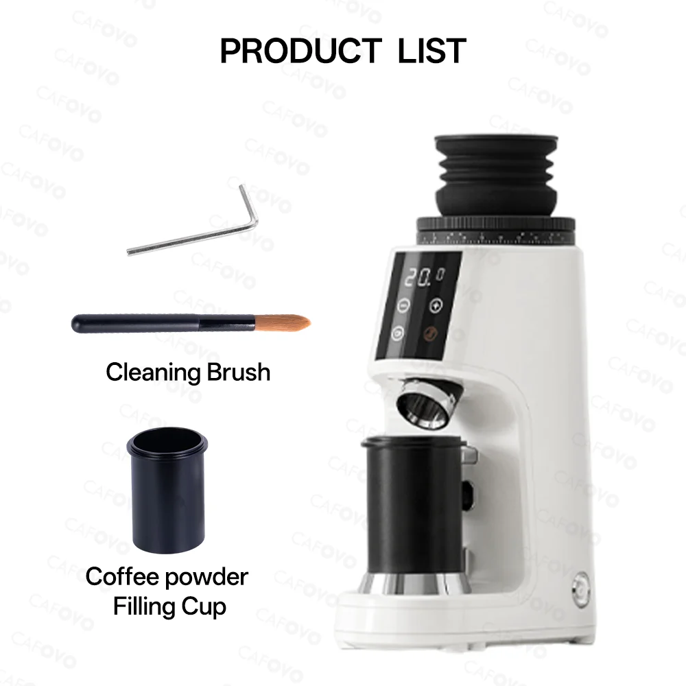 CAFOVO G764F кофемолка с плоскими жерновами 64 мм
CAFOVO G764F кофемолка с плоскими жерновами 64 мм