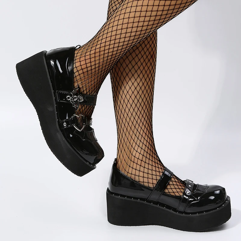 Sweet Cute Mary Janes Women's Uniform Pumps Wedges High Heels Platform Pumps Female Buckle Soft Sole Non-slip Shoes Heels Large
Sweet Cute Mary Janes Women's Uniform Pumps Wedges High Heels Platform Pumps Female Buckle Soft Sole Non-slip Shoes Heels Large