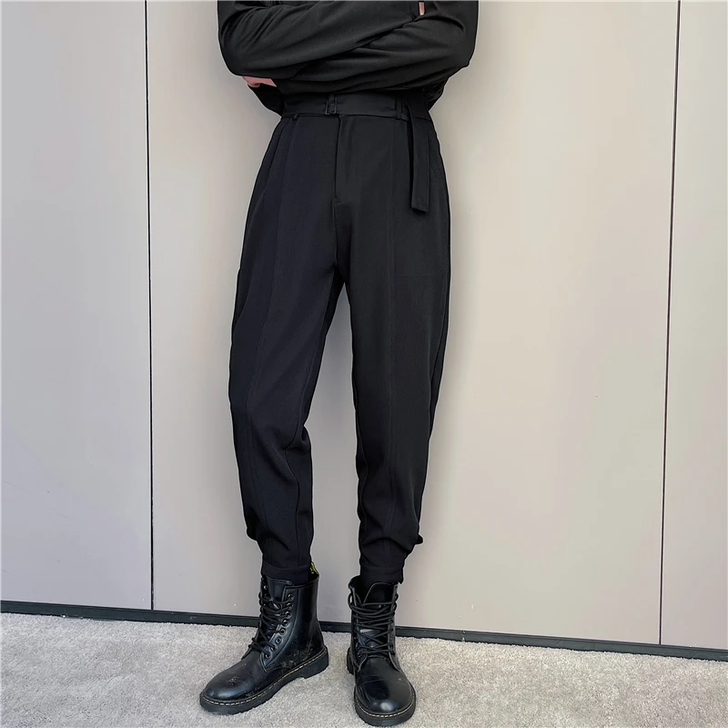 South Korean Style Fashion Casual Pants Men Casual Pants Pants Belt Spring Cone Ankle Length Quality
South Korean Style Fashion Casual Pants Men Casual Pants Pants Belt Spring Cone Ankle Length Quality