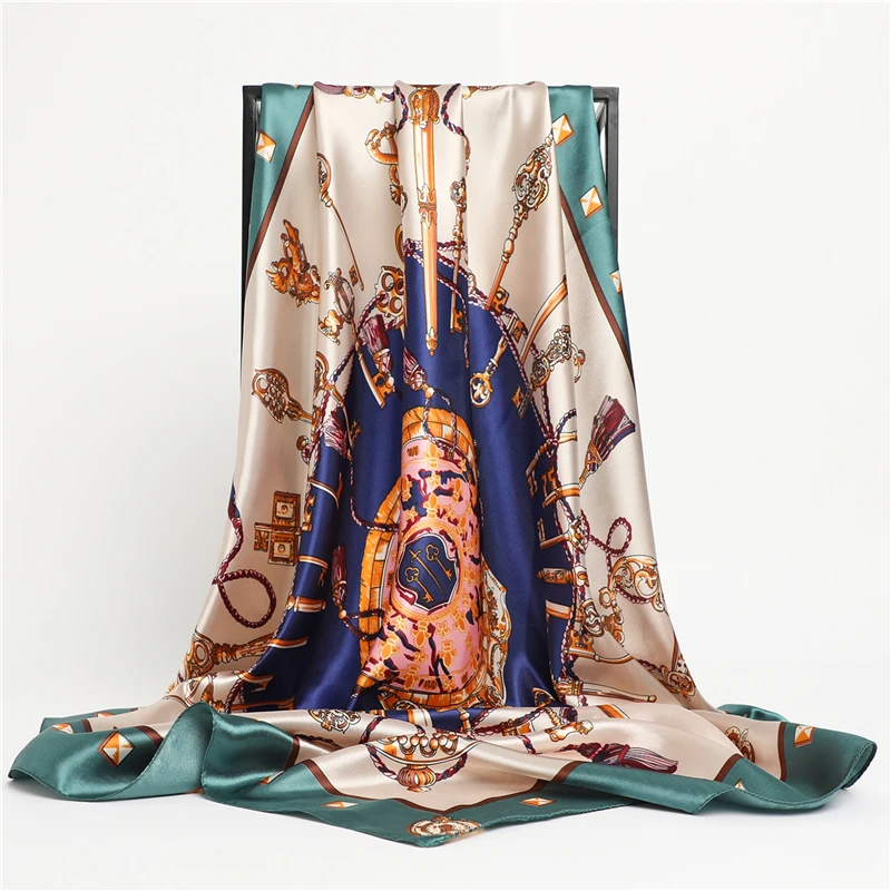 Hip Hop Hijab Scarf Women Print Neckerchief Foulard Square Satin Silk Scarves Shawls And Wraps Lady Pashmina Bandana 2022
Hip Hop Hijab Scarf Women Print Neckerchief Foulard Square Satin Silk Scarves Shawls And Wraps Lady Pashmina Bandana 2022