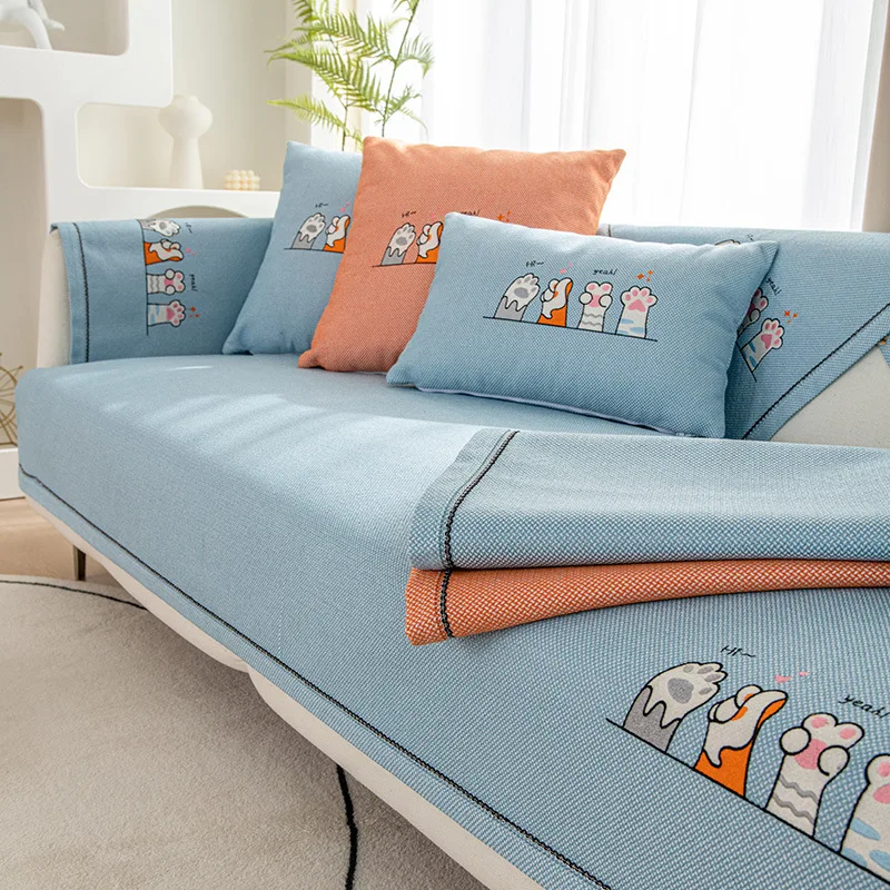 Cat Claws Sofa Covers Cotton Linen Universal Corner Sofa Cover for Living Room L Shape Sofa Chaise Cover Lounge Couch Towel
Cat Claws Sofa Covers Cotton Linen Universal Corner Sofa Cover for Living Room L Shape Sofa Chaise Cover Lounge Couch Towel